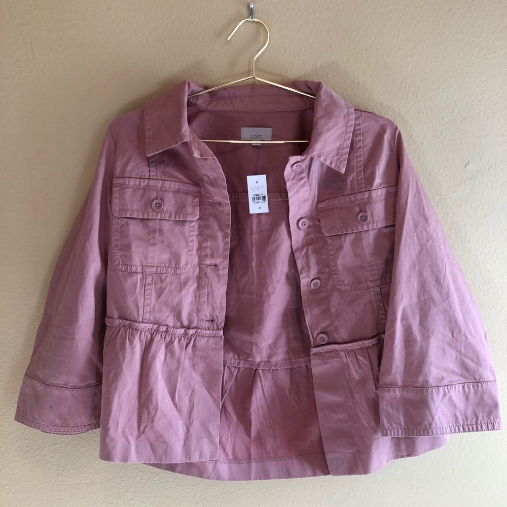 NWT Loft Dusty Rose Jacket Size Medium